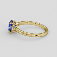 1.56 Ct. Blue Sapphire Ring, 14K Yellow Gold 4