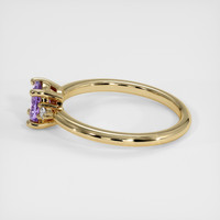 0.62 Ct. Purple Sapphire Ring, 14K Yellow Gold 4