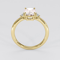 1.81 Ct. Peach Sapphire Ring, 14K Yellow Gold 3