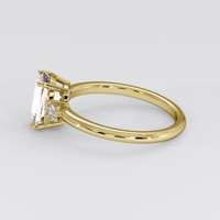 1.81 Ct. Peach Sapphire Ring, 14K Yellow Gold 4