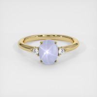 3.27 Ct. Bluish Purple Sapphire Ring, 14K Yellow Gold 1