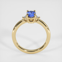 0.49 Ct. Blue Sapphire Ring, 14K Yellow Gold 3