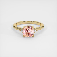 2.33 Ct. Padparadscha Sapphire Ring, 14K Yellow Gold 1
