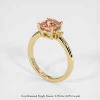 2.33 Ct. Padparadscha Sapphire Ring, 14K Yellow Gold 2