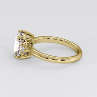 1.82 Ct. Peach Sapphire Ring, 14K Yellow Gold 4