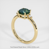 1.90 Ct. Sapphire Ring, 14K Yellow Gold 2