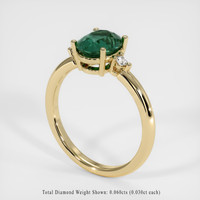 1.71 Ct. Sapphire Ring, 14K Yellow Gold 2