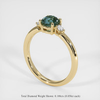 1.19 Ct. Sapphire Ring, 14K Yellow Gold 2