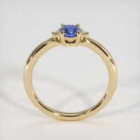 0.49 Ct. Blue Sapphire Ring, 14K Yellow Gold 3