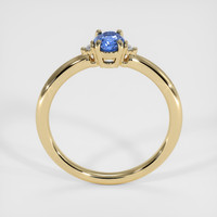 0.51 Ct. Blue Sapphire Ring, 14K Yellow Gold 3