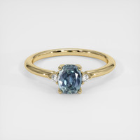 1.05 Ct. Sapphire Ring, 14K Yellow Gold 1