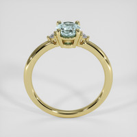 1.02 Ct. Bluish Green Sapphire Ring, 14K Yellow Gold 3