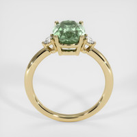 3.64 Ct. Green Sapphire Ring, 14K Yellow Gold 3