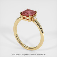 2.00 Ct. Sapphire Ring, 14K Yellow Gold 2