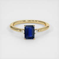 1.07 Ct. Sapphire Ring, 18K Yellow Gold 1