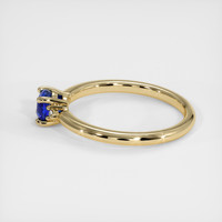 0.72 Ct. Sapphire Ring, 18K Yellow Gold 4