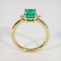 1.64 Ct. Emerald Ring, 18K Yellow Gold 3