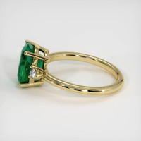 2.28 Ct. Emerald Ring, 18K Yellow Gold 4