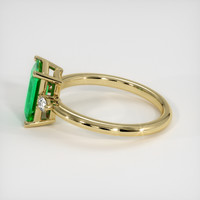 1.33 Ct. Emerald Ring, 18K Yellow Gold 4