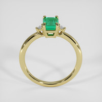 1.03 Ct. Emerald Ring, 18K Yellow Gold 3