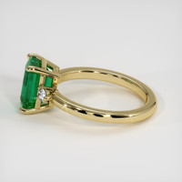 2.25 Ct. Emerald Ring, 18K Yellow Gold 4