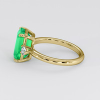 3.07 Ct. Emerald Ring, 18K Yellow Gold 4