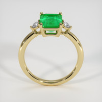 1.90 Ct. Emerald Ring, 18K Yellow Gold 3