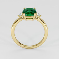 2.44 Ct. Emerald Ring, 18K Yellow Gold 3