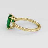 2.44 Ct. Emerald Ring, 18K Yellow Gold 4