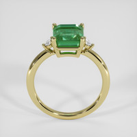 3.50 Ct. Emerald Ring, 18K Yellow Gold 3