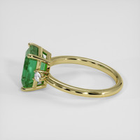 3.50 Ct. Emerald Ring, 18K Yellow Gold 4