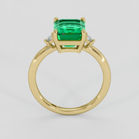 2.95 Ct. Emerald Ring, 18K Yellow Gold 3