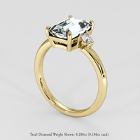 2.20 Ct. Gemstone Ring, 18K Yellow Gold 2