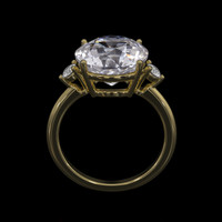 5.38 Ct. Gemstone Ring, 18K Yellow Gold 3