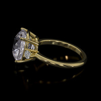 5.38 Ct. Gemstone Ring, 18K Yellow Gold 4