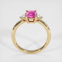 1.21 Ct. Pink Sapphire Ring, 18K Yellow Gold 3