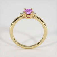 0.51 Ct. Pinkish Purple Sapphire Ring, 18K Yellow Gold 3
