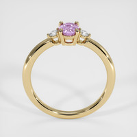 0.71 Ct. Pinkish Purple Sapphire Ring, 18K Yellow Gold 3
