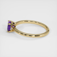 0.91 Ct. Purple Sapphire Ring, 18K Yellow Gold 4