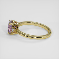 1.62 Ct. Pinkish Purple Sapphire Ring, 18K Yellow Gold 4