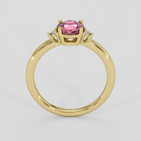 1.15 Ct. Padparadscha Sapphire Ring, 18K Yellow Gold 3