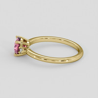 1.15 Ct. Padparadscha Sapphire Ring, 18K Yellow Gold 4
