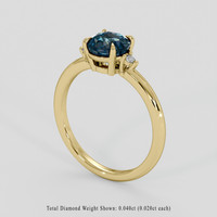 1.61 Ct. Bi Color Sapphire Ring, 18K Yellow Gold 2