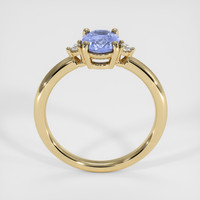 1.15 Ct. Blue Sapphire Ring, 18K Yellow Gold 3