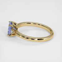 1.15 Ct. Blue Sapphire Ring, 18K Yellow Gold 4