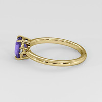 1.63 Ct. Violet Sapphire Ring, 18K Yellow Gold 4