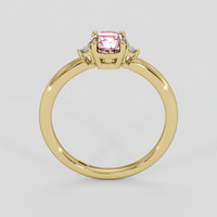 1.09 Ct. Pink Sapphire Ring, 18K Yellow Gold 3