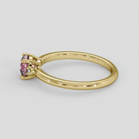 1.09 Ct. Pink Sapphire Ring, 18K Yellow Gold 4