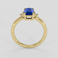 1.70 Ct. Blue Sapphire Ring, 18K Yellow Gold 3