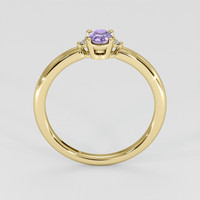 0.31 Ct. Violet Sapphire Ring, 18K Yellow Gold 3